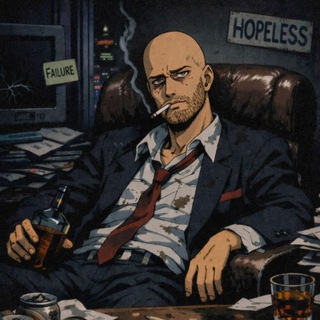 Telegram profile photo for CEO of degradation and uselessness