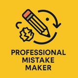Telegram profile photo for Professional mistake maker