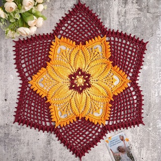 Telegram profile photo for Вязание с Анютой @anuta.dubinina Салфетки МК