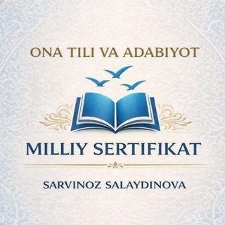 Telegram profile photo for MILLIY SERTIFIKAT ONA TILI
