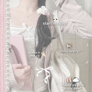 Telegram profile photo for 𓍼 pink days stitched with soft habits & little joys