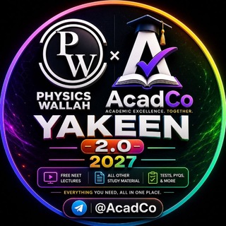 Telegram profile photo for Yakeen 2.0 2027