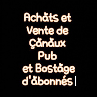 Telegram profile photo for 👀Achats et vente des çanaux☎️