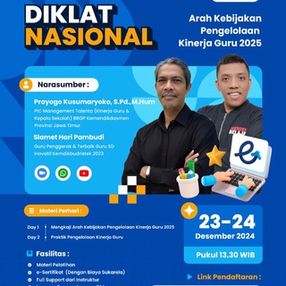 Telegram profile photo for Grup INFO Seminar/Diklat e-Guru.id