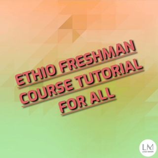 Telegram profile photo for Ethio- Freshman Tutorial center