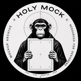 Telegram profile photo for Holy Mock | Библиотека дизайнера