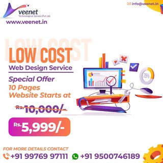 Telegram profile photo for 10 page website at Rs 5999/-