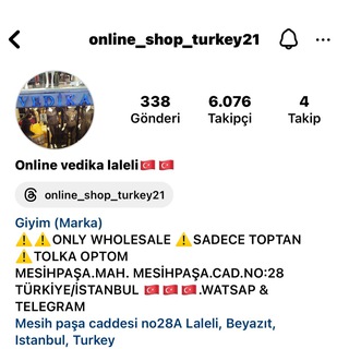 Telegram profile photo for Vedika online turkey