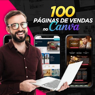 Telegram group profile photo for PÁGINAS DE VENDAS CANVA