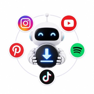 Telegram profile photo for دانلودر اینستاگرام | یوتیوب | پینترست | تیک تاک | اسپاتیفای