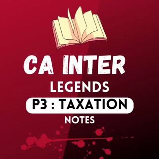 Telegram profile photo for P3 Taxation : CA Inter Notes