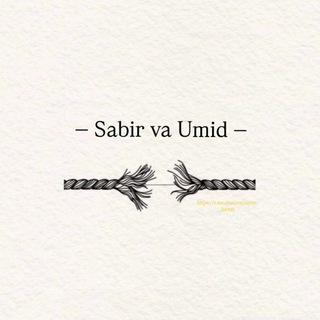 Telegram profile photo for Sabir va umid
