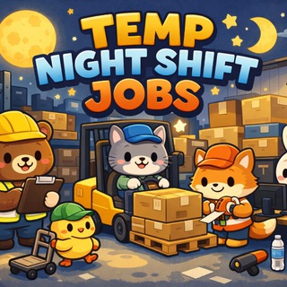 Telegram profile photo for TEMP NIGHT SHIFT JOB OPPORTUNITIES