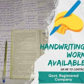 Telegram profile photo for HOME WRITING PROJECT WORK 📝✍️