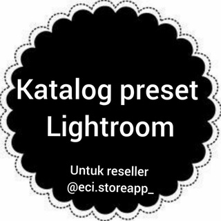 Telegram profile photo for Preset lightroom @eci.storeapp