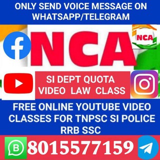 Telegram profile photo for NCA SI TNPSC PC STUDY TIME