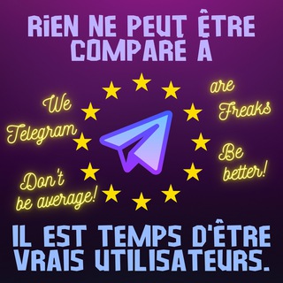 Telegram profile photo for Essayez-vous de comparer Telegram à d'autres réseaux sociaux? Bonne chance ... Telegram domine tout!