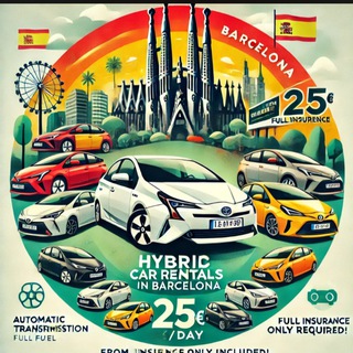 Telegram profile photo for Аренда авто Барселона | прокат авто Барселона | Barcelona Auto Rent | Rent a car Barcelona