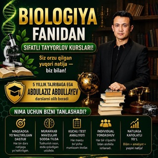Telegram profile photo for Bio with Abdulaziz | A+