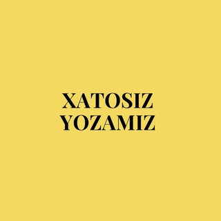 Telegram profile photo for Xatosiz yozamiz