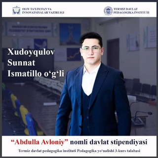 Telegram profile photo for YOSH NOVATORLAR ILMIY-IJODIY AKADEMIYASI