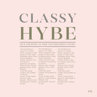 Telegram profile photo for CLASSY HYBE #OPMEMB