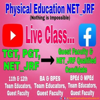 Telegram profile photo for Physical Education NET_JRF