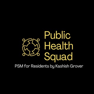 Telegram profile photo for Public Health Squad-PSM residency by Kashish Grover