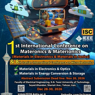 Telegram profile photo for ICMM2026 (Materonics & Materionics Conference)