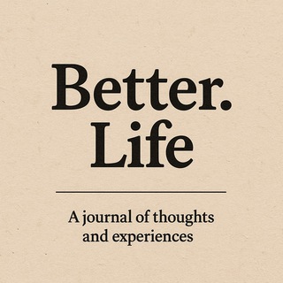 Telegram profile photo for Better Life. Кино, еда и города