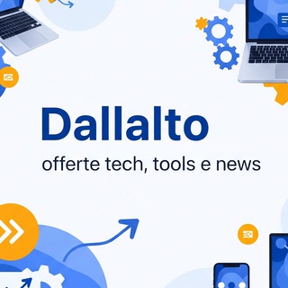 Telegram profile photo for Dallalto offerte tech, tools e news by Dallalto Simone