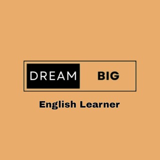 Telegram profile photo for Dream Big English Learner✨