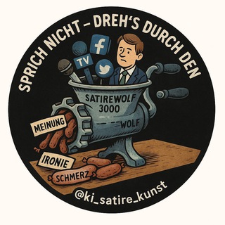 Telegram profile photo for KI Satire Kunst