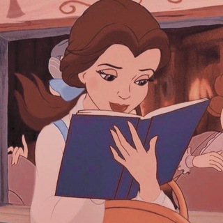 Telegram profile photo for reading books ||| book girl