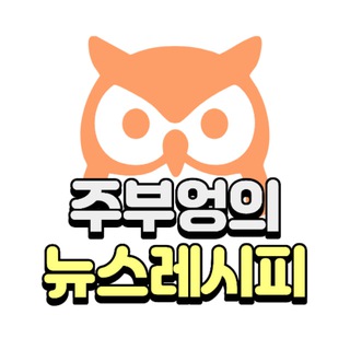 Telegram profile photo for 주부엉의 뉴스레시피🦉(주식/증시 뉴스 및 이슈)