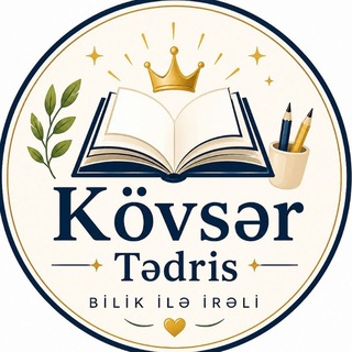 Telegram profile photo for Kövsər Tədris 📘