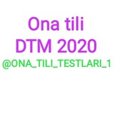 Telegram profile photo for Ona tili DTM 2020