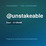 Telegram profile photo for unstakeable
