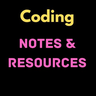 Telegram profile photo for Coding Notes & Resources