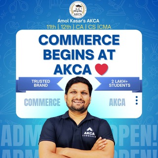 Telegram profile photo for Amol Kasar's AKCA Academy (Commerce )