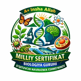 Telegram profile photo for 🍀BIOLOGIYA Milliy sertifikat || kanal