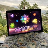Telegram profile photo for Слот Starburst - играть на деньги | Промокод AVILUC501