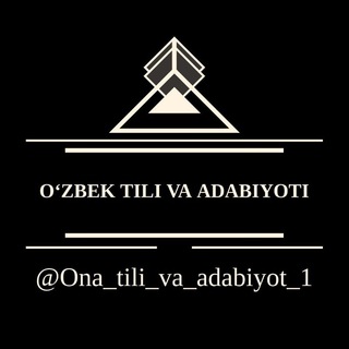 Telegram group profile photo for O‘zbek tili va adabiyoti