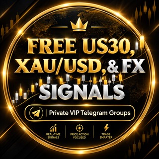 Telegram profile photo for FREE US30, NAS100, XAU, & FX SIGNALS!