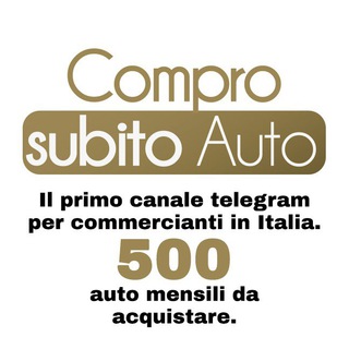 Telegram profile photo for Vendita solo per commercianti ( COMPROSUBITOAUTO )