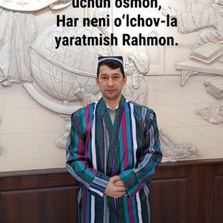 Telegram profile photo for Bobur Nusratov (ijodiy kanal)