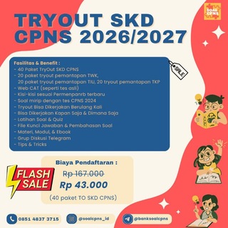 Telegram profile photo for Bahas Soal TIU CPNS