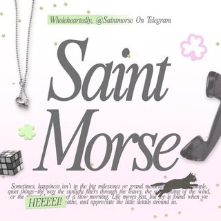 Telegram profile photo for ˚. saintmorse ! 🎀🍽️