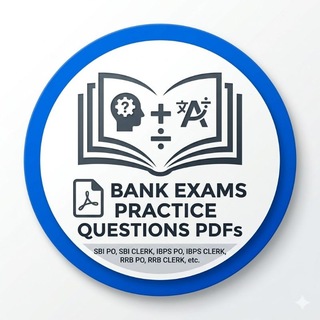 Telegram profile photo for Bank Exams Practice Questions PDFs