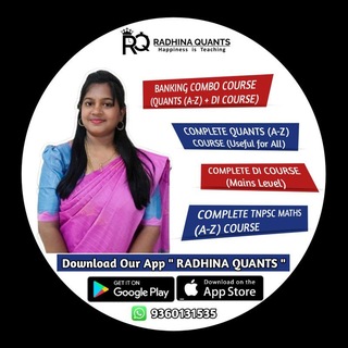 Telegram profile photo for A to Z Radhina Quants_Channel